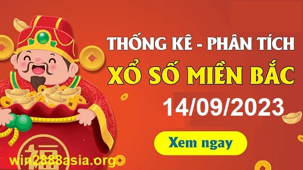 Soi cầu XSMB 14-09-2023 Win2888 Dự đoán Song Thủ VIP Miền Bắc thứ 5