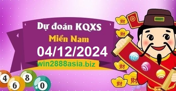 Soi cầu XSMN Win2888 04-12-2024 Chốt số Cầu Lô Miền Nam thứ 4