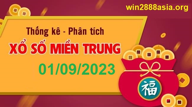 Soi cầu XSMT 01-09-2023 Win2888 Chốt số lô đề miền trung thứ 6