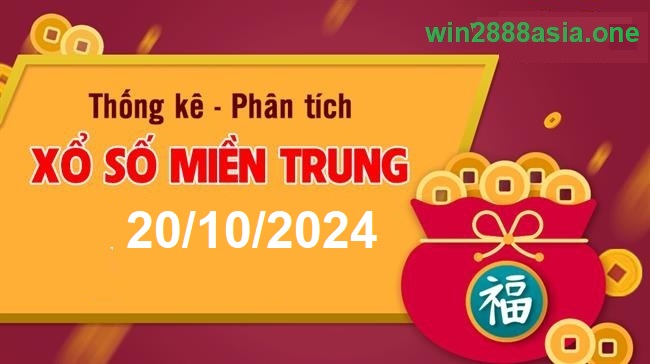 Soi cầu XSMT 20-10-2024 Win2888 Chốt số lô đề miền trung chủ nhật