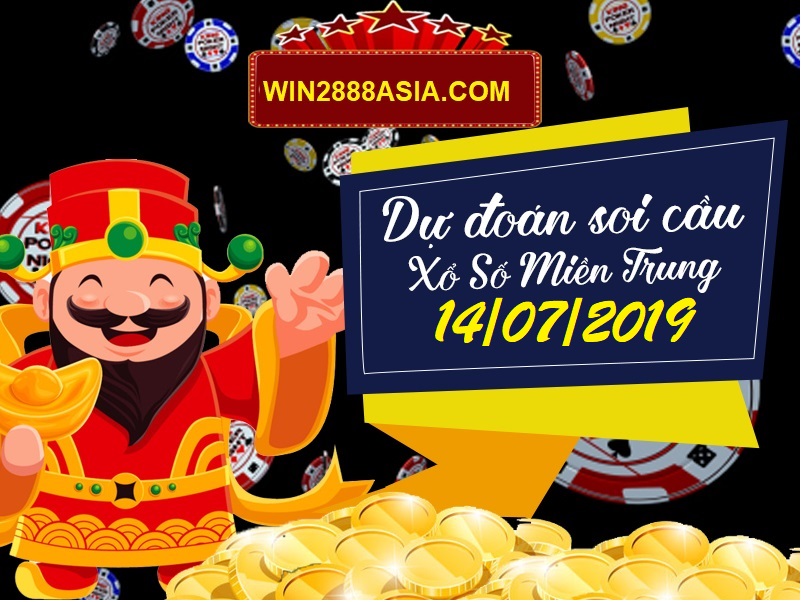 Soi cầu XSMT 14-7-2019 Win2888 